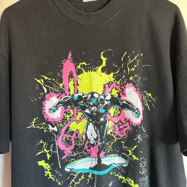 1993 marvel surfer black t shirt