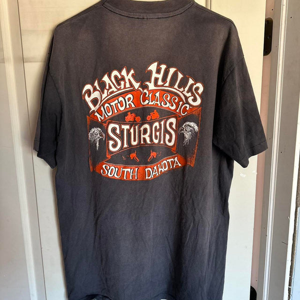 Black vintage 1989 sturgis motorcycle