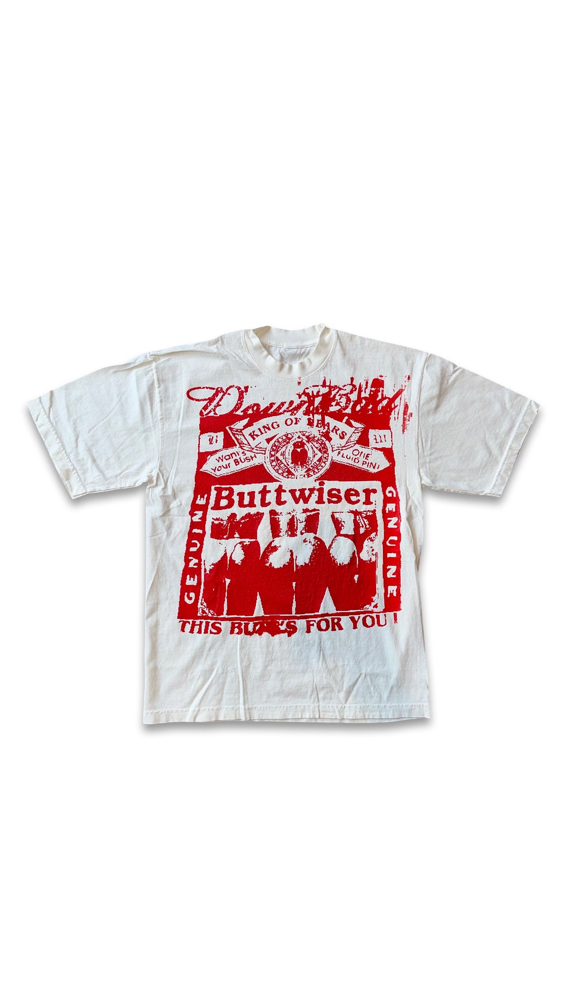 DOWN BAD. 4th Of July Buttweiser Parody T-Shirt