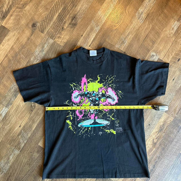 1993 marvel surfer black t shirt