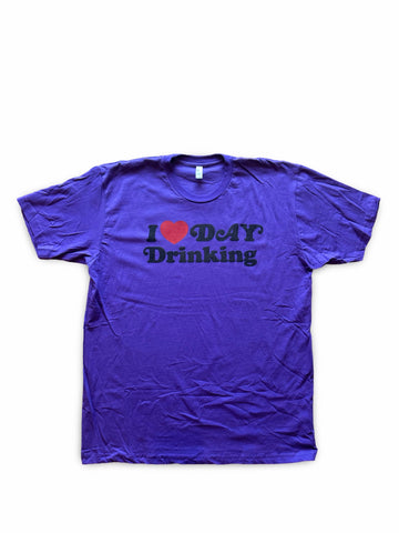 I Heart Day Drinking T-Shirt Purple