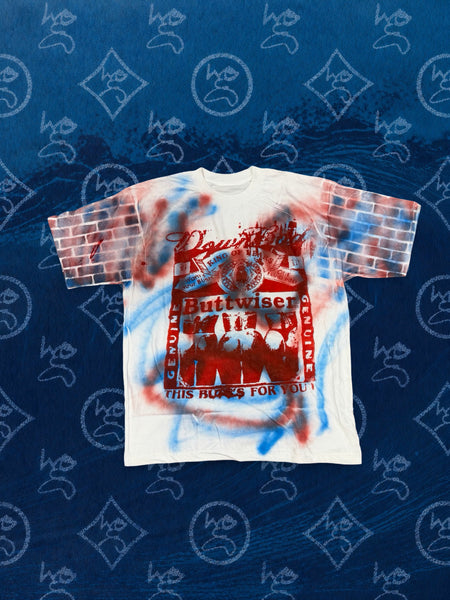 DOWN BAD. 4th Of July Buttwiser Parody T-Shirt