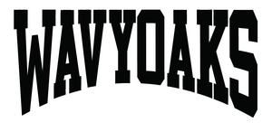 WAVYOAKS Athletic Arch Wordmark Logo