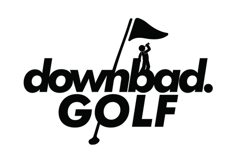 WAVYOAKS DOWN BAD. Golf Logo