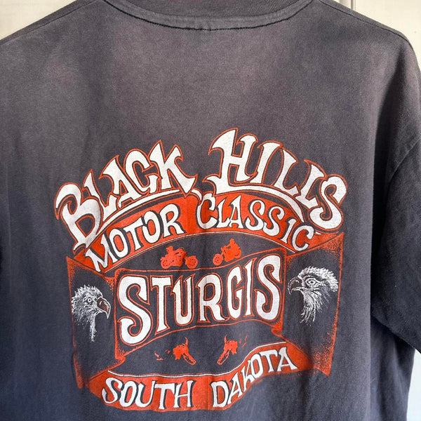 Black vintage 1989 sturgis motorcycle