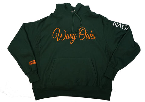 WAVYOAKS® Script Champion® Reverse Weave Hoodie
